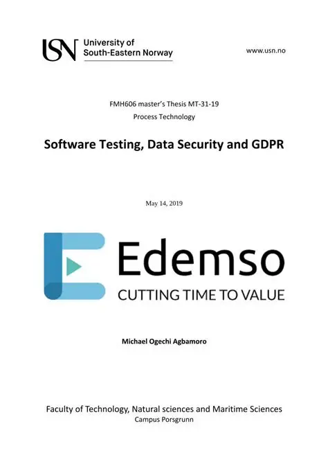 Software Testing, Data Security and GDPR Book