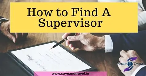 প্রফেসর/সুপারভাইজর খোঁজা